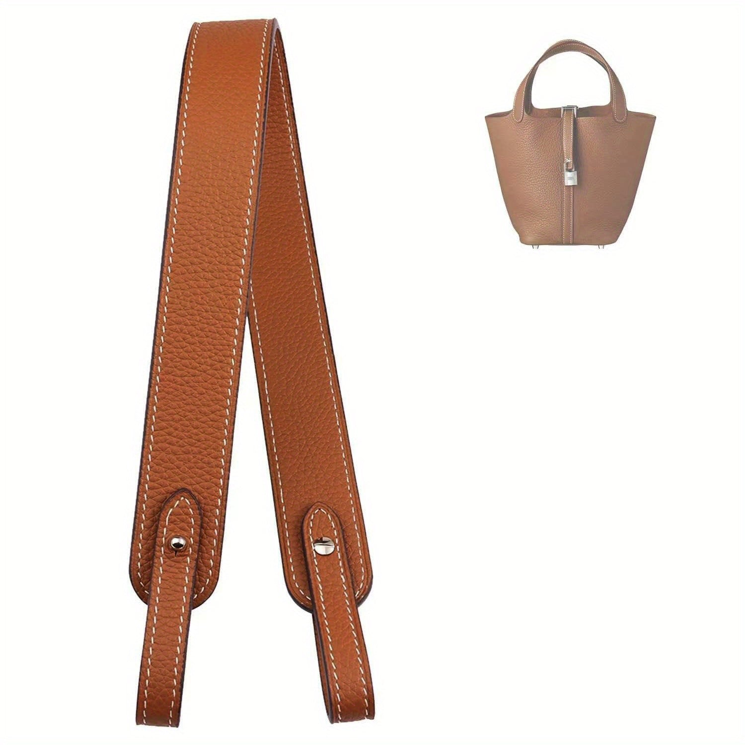 Adjustable PU Leather Wide Shoulder Bag Strap Detachable Replacement for Handbags
