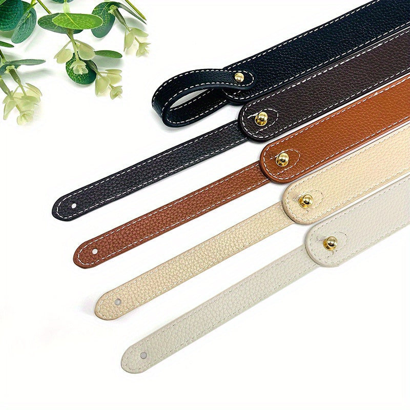 Adjustable PU Leather Wide Shoulder Bag Strap Detachable Replacement for Handbags