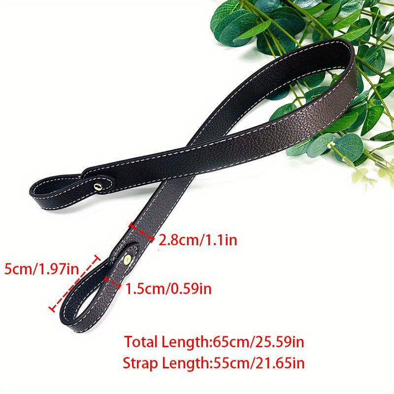 Adjustable PU Leather Wide Shoulder Bag Strap Detachable Replacement for Handbags