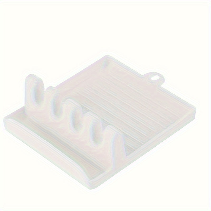 Durable Plastic Silicone Kitchen Organizer Rack Leak-Proof Utensil Holder Space-Saving