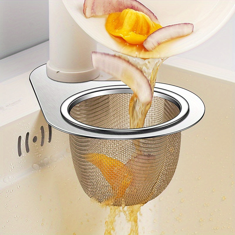Stainless Steel Swan-Shaped Kitchen Sink Strainer with Easy-Clean Filter