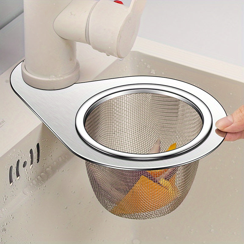 Stainless Steel Swan-Shaped Kitchen Sink Strainer with Easy-Clean Filter