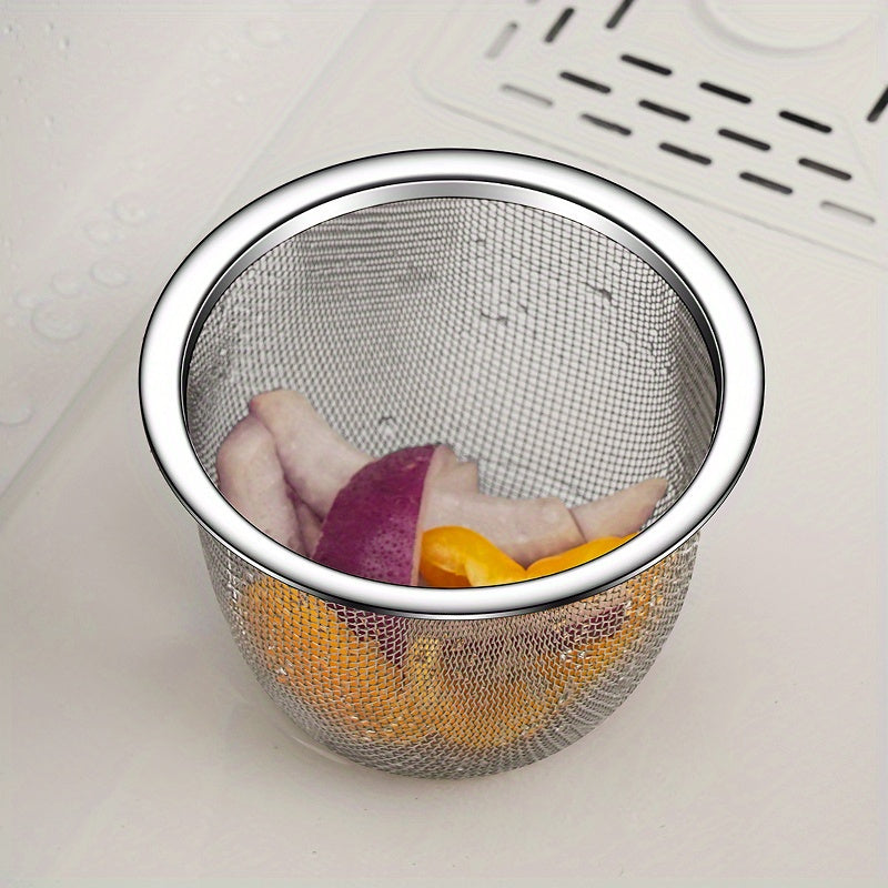 Stainless Steel Swan-Shaped Kitchen Sink Strainer with Easy-Clean Filter