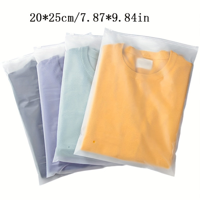20 Waterproof Space Saver Bags for Clothes Travel Essentials Translucent EVA Zipper