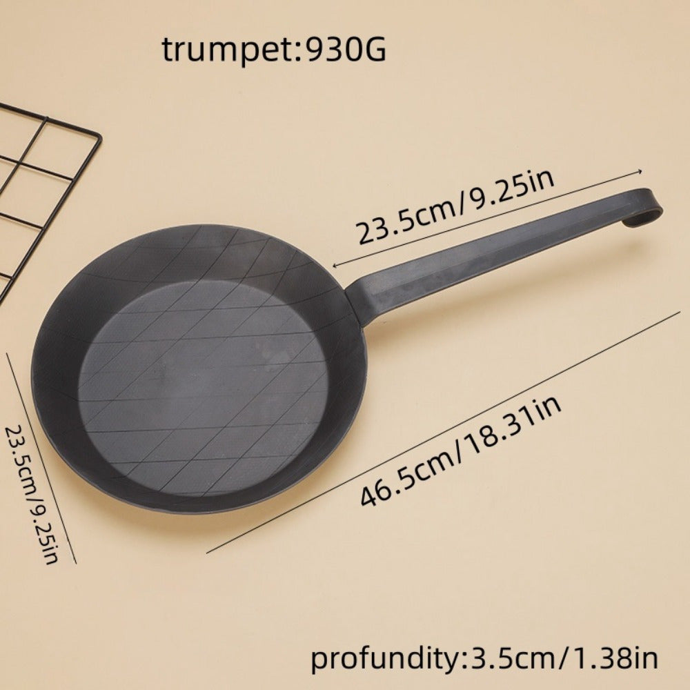 Karbon po'latdan yasalgan bifshteks qozoni Yapon uslubida yopishmaydigan quruq pan qovurish va pishirish uchun