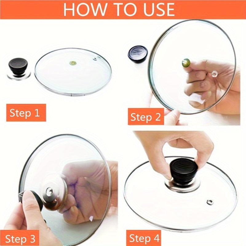 Stainless Steel Lid Knob Handles 2, 4, 5 yoki 10 ta to'plamlarda. Quvvat talab qilmaydigan, mustahkam metall oshxona asboblari uchun almashtirishlar, RVlar uchun.