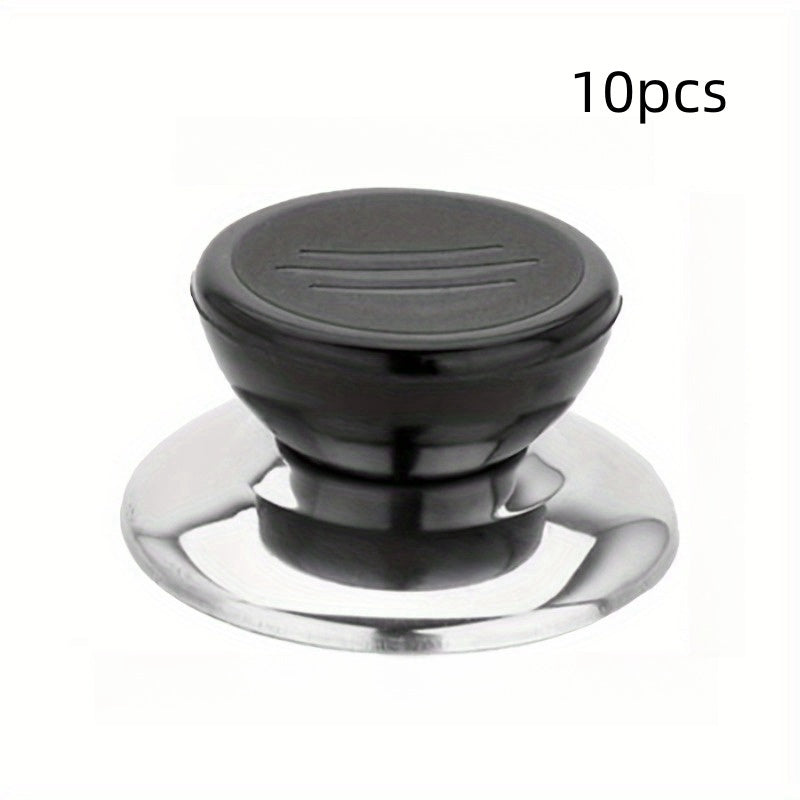 Stainless Steel Lid Knob Handles 2, 4, 5 yoki 10 ta to'plamlarda. Quvvat talab qilmaydigan, mustahkam metall oshxona asboblari uchun almashtirishlar, RVlar uchun.
