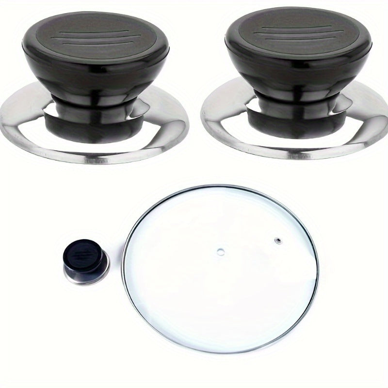 Stainless Steel Lid Knob Handles 2, 4, 5 yoki 10 ta to'plamlarda. Quvvat talab qilmaydigan, mustahkam metall oshxona asboblari uchun almashtirishlar, RVlar uchun.