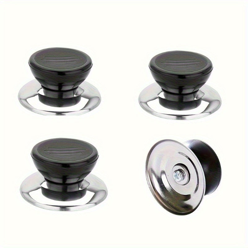 Stainless Steel Lid Knob Handles 2, 4, 5 yoki 10 ta to'plamlarda. Quvvat talab qilmaydigan, mustahkam metall oshxona asboblari uchun almashtirishlar, RVlar uchun.
