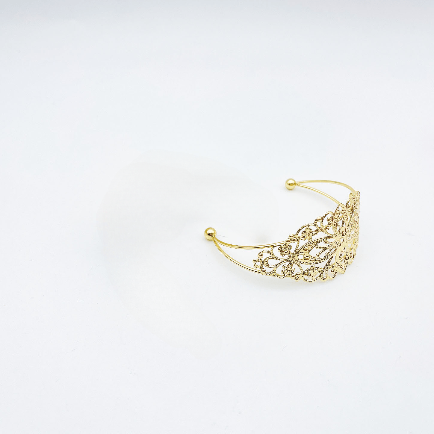 Floral Metal Cafe Curtain Rings 1-Piece Decorative Tiebacks for Windows