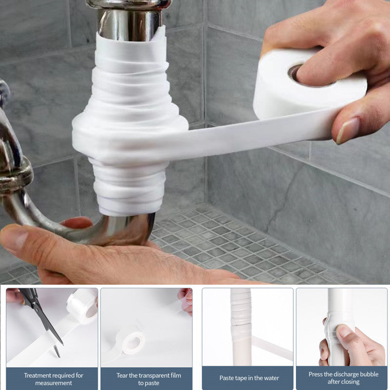 Silicone Tape 1m High-Temperature Waterproof Self-Adhesive Pipe Repair for Water and Electrical Connections