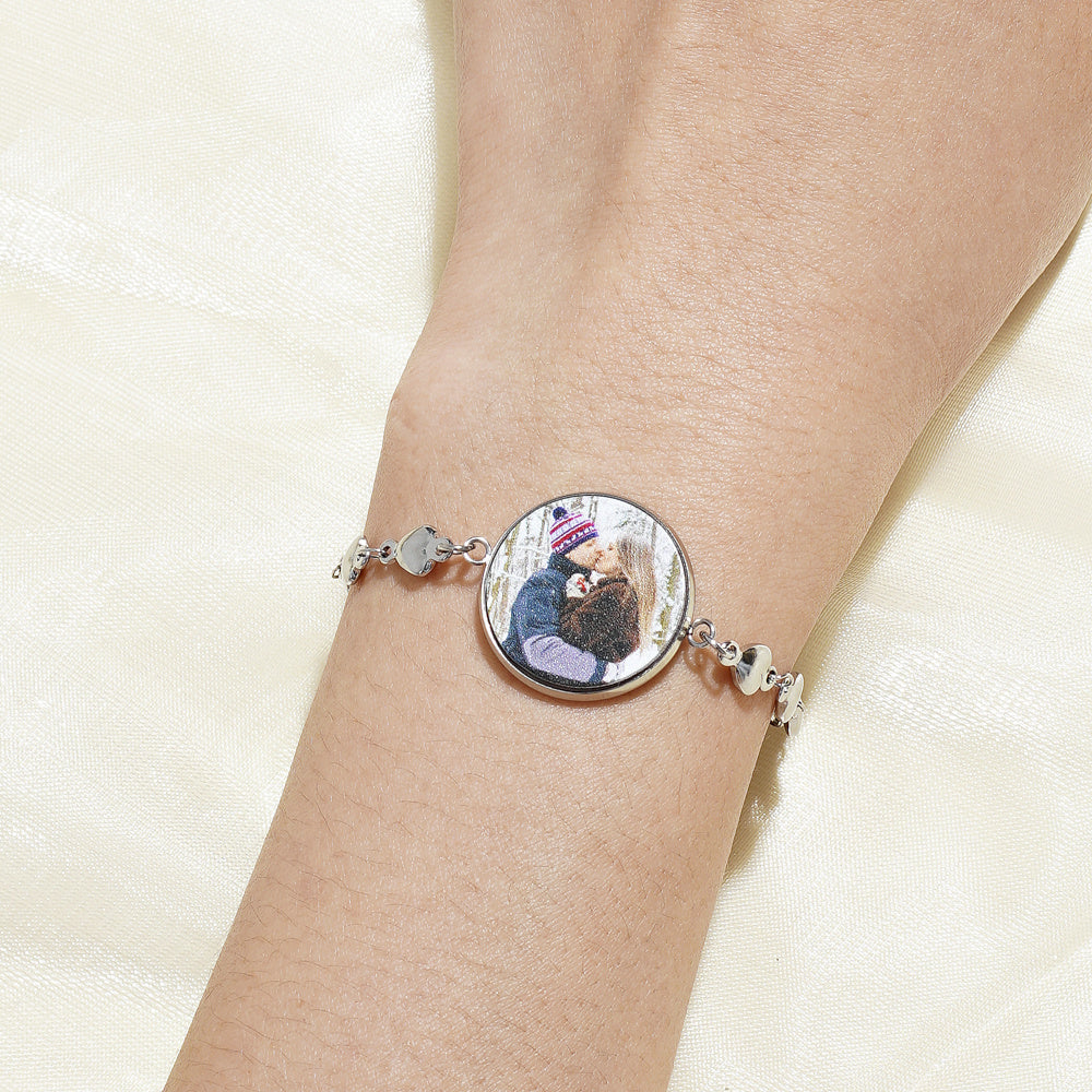 Pulsera de proyección de fotos personalizadas para mascotas con diseño de dibujos animados e inserto personalizado para uso en todas las estaciones