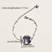 Pulsera de proyección de fotos personalizadas para mascotas con diseño de dibujos animados e inserto personalizado para uso en todas las estaciones