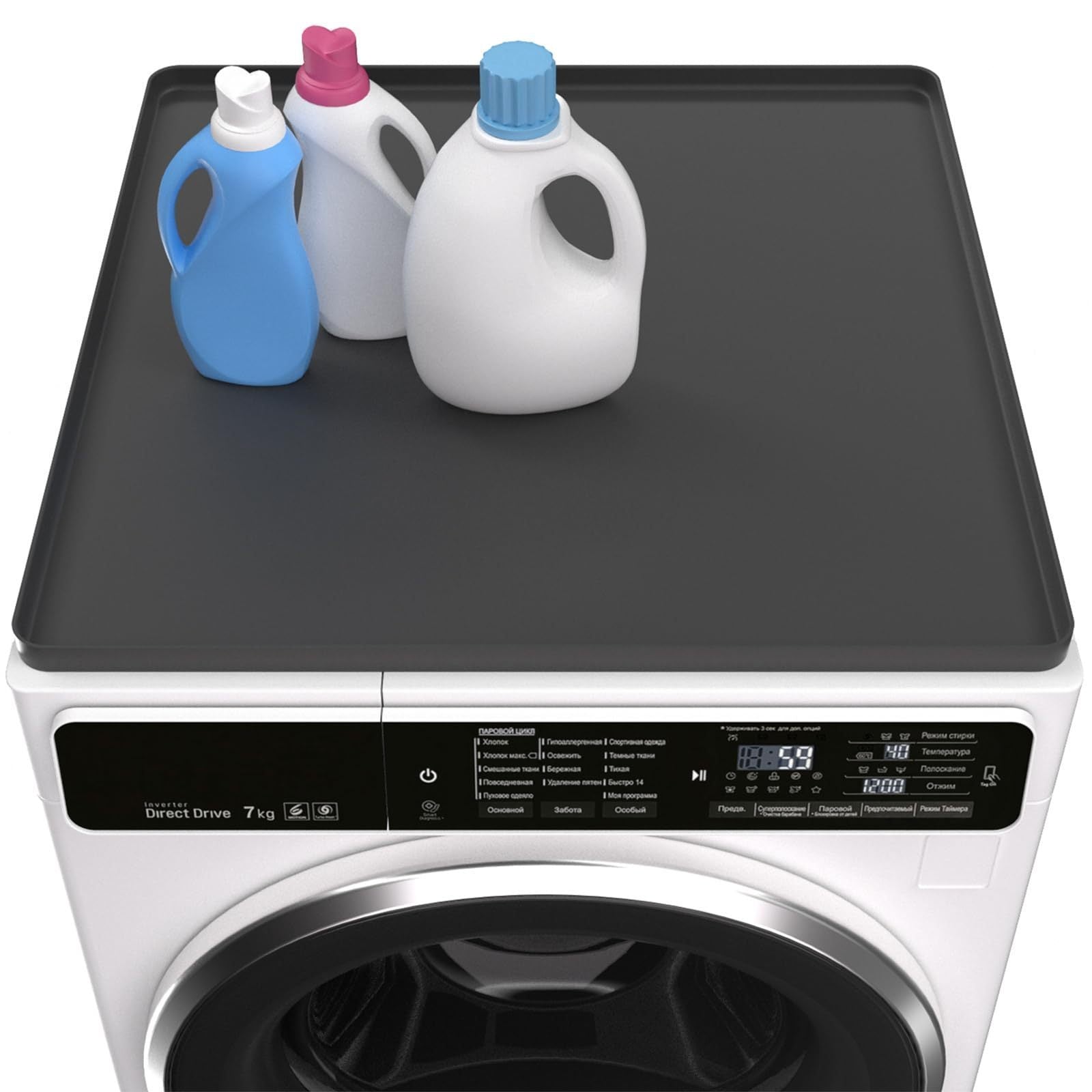 2pcs Silicone Washer Dryer Covers Waterproof Anti-Slip Top Protectors 64cm x 60cm