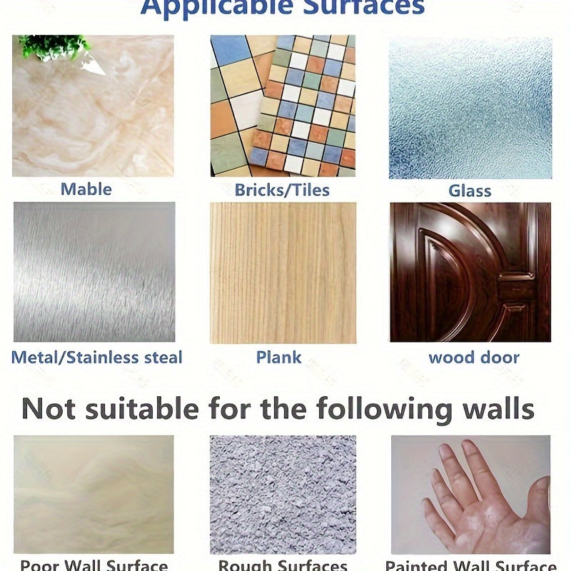 Transparent Reusable Adhesive Wall Hooks Waterproof Oilproof for Bathroom Kitchen Office 5/10 Pack