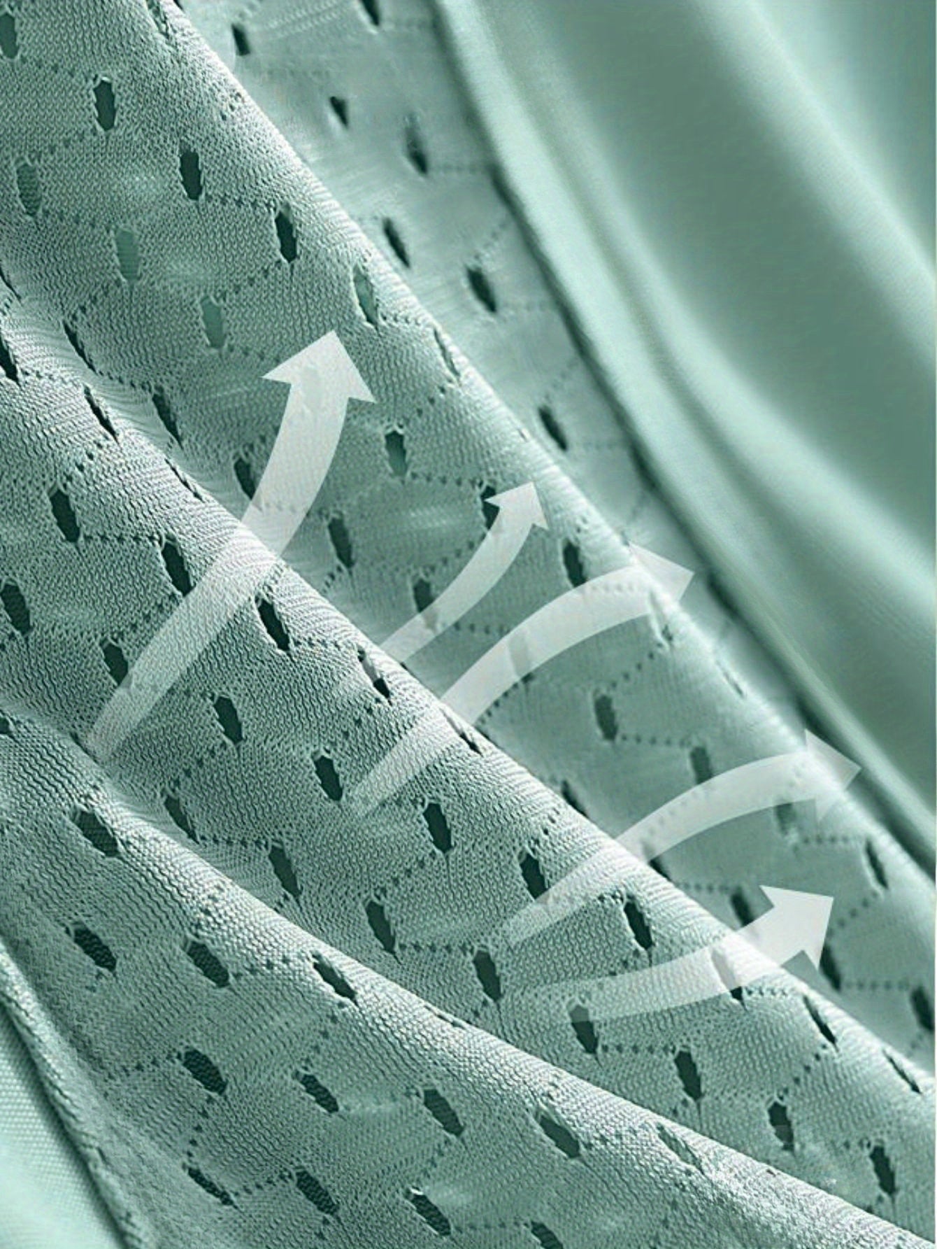 Men's Breathable Mesh Patch Boxer Briefs in Solid Colors with Contrast Waistband and Letter Print