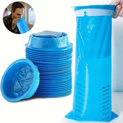 10 Pieces Portable Disposable Vomit Bags Blue Travel Motion Sickness Relief