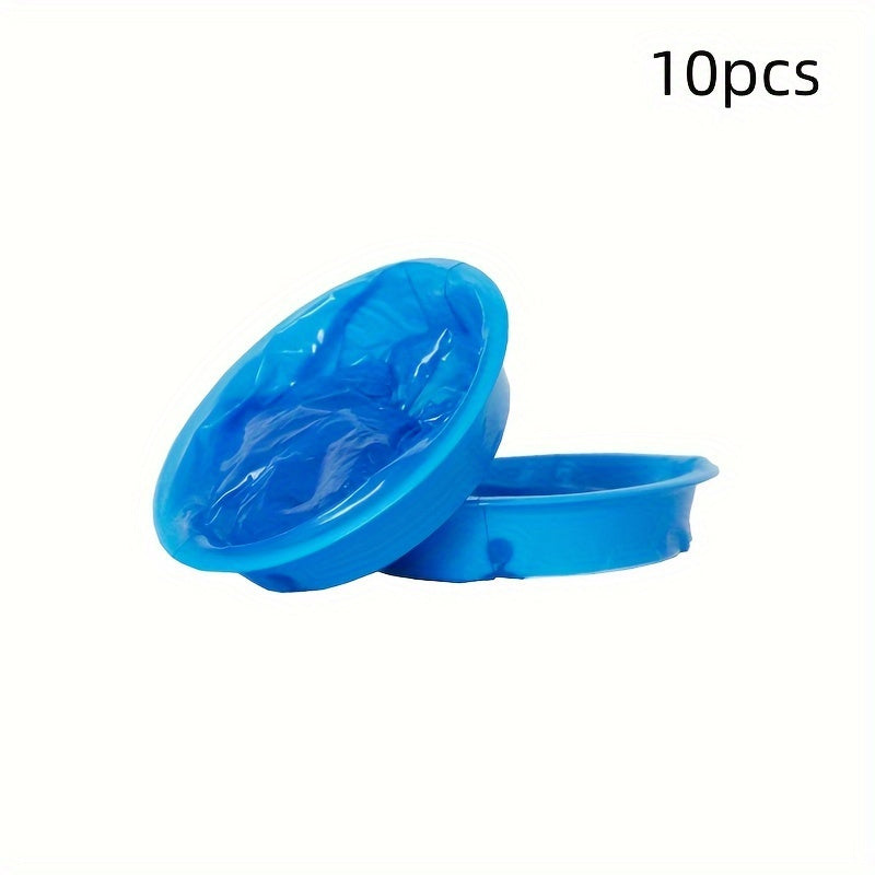 10 Pieces Portable Disposable Vomit Bags Blue Travel Motion Sickness Relief