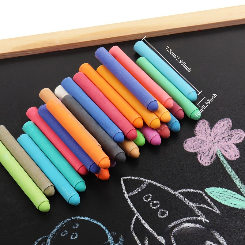 Erasable Water-Soluble Chalks for Teachers and Artists Dust-Free Vibrant Non-Toxic