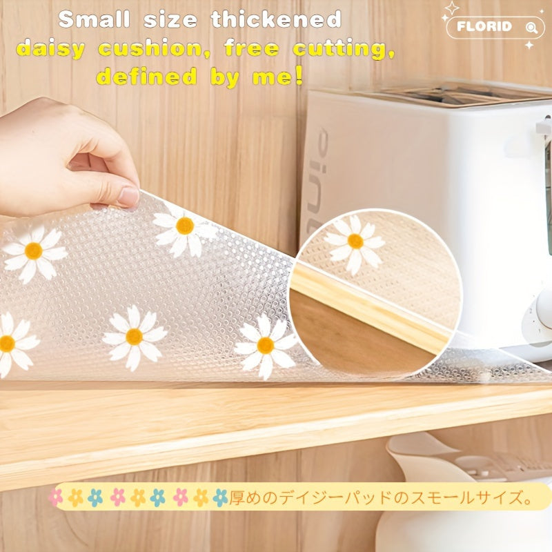 Daisy Design Non-Slip Plastic Shelf Liner Roll for Kitchen Cabinets Easy to Clean