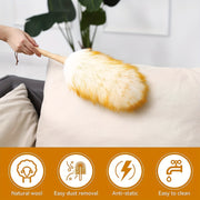 Premium Fleece Dust Brush, 2ta/1ta, Yumshoq, Egiluvchan, Uzaytiriladigan, Uy va Ofisda Tor Joylarni Tozalash Uchun Ideal