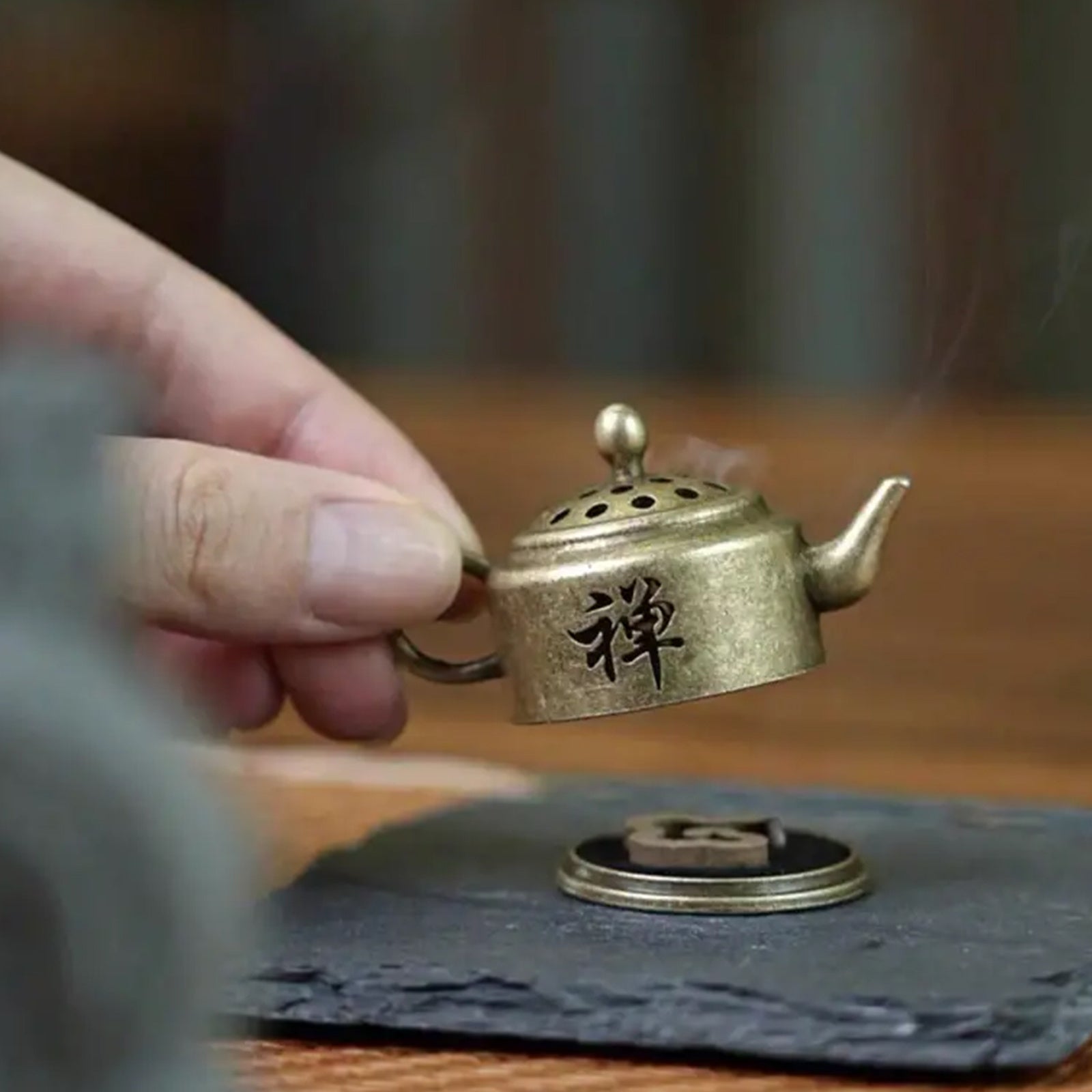 Винтажный металлический подставка для благовоний, диффузор для дома, офиса, йоги и медитации