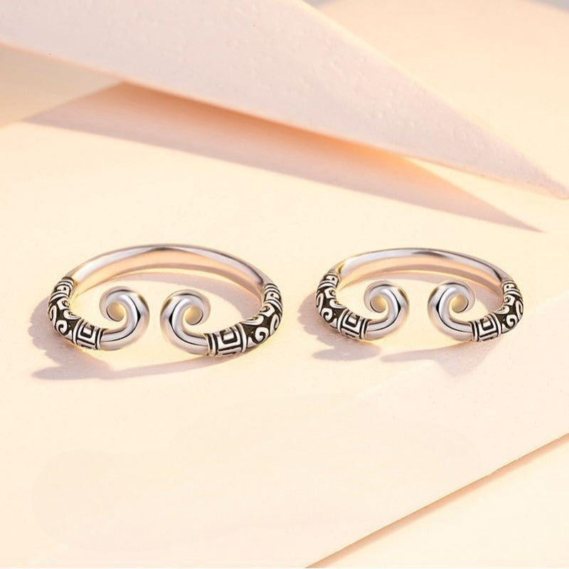 Gothic Hip-Hop Couple Rings Zinc Alloy for Men and Women Stylish Jewelry