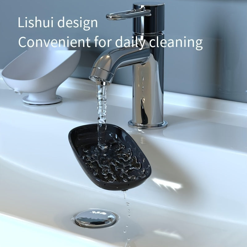 Mustahkam plastik sabun idishi, kuchli so'rish qopqog'i va oson o'rnatish uchun drenaj teshiklari bilan, dush yoki lavabo uchun zarur bo'lgan hammom aksessuaridir.