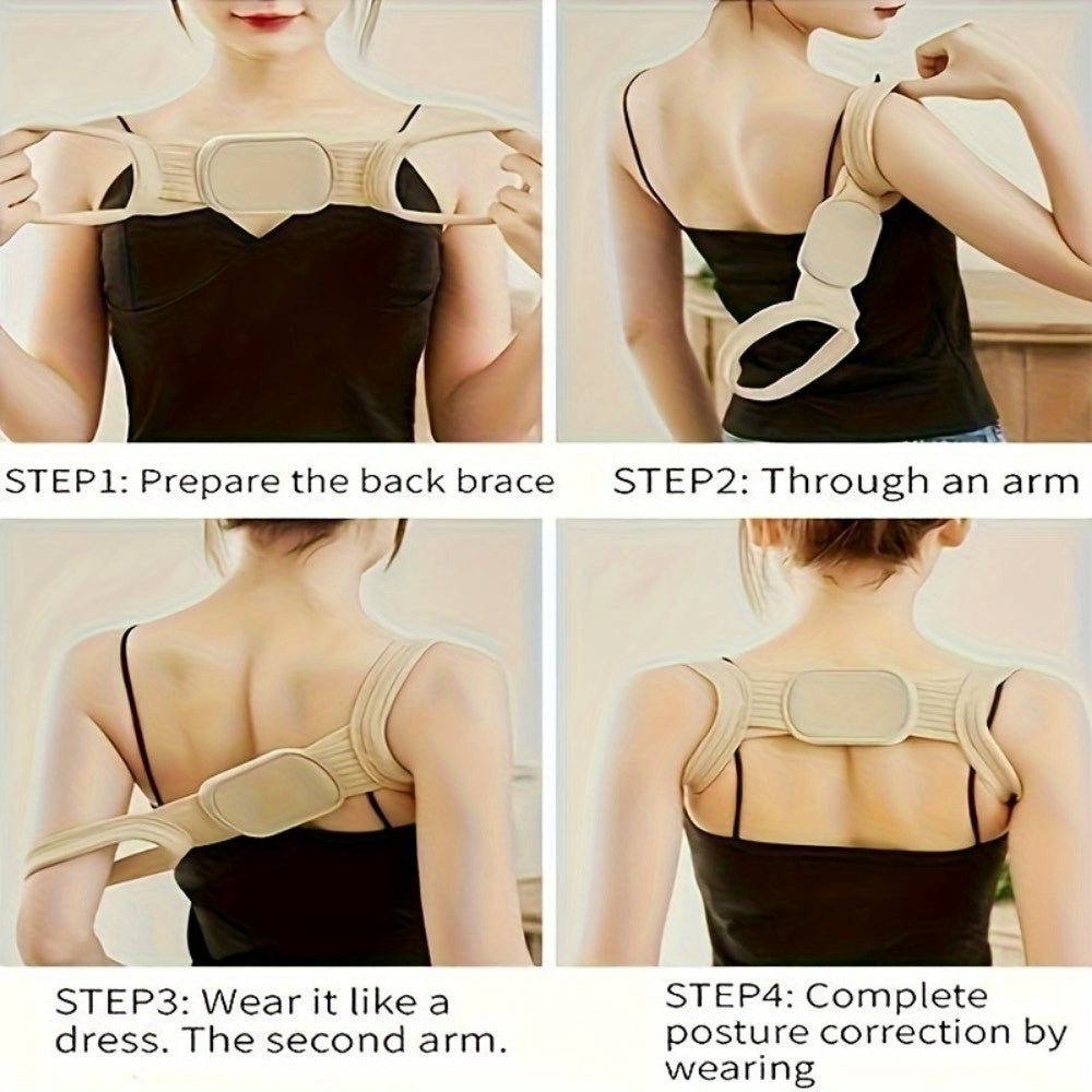 Adjustable Posture Correction Strap for Back Support and Pain Relief