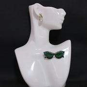 Elegant Rhinestone Sunglass-Inspired Brooch for Women Fashion Accessory