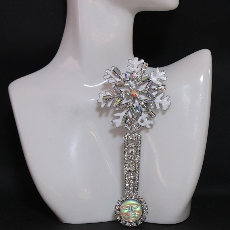 Ayollar uchun vintage rhinestone shisha brosh uchun zargarlik buyumlari kiyimlar va kardiganlar uchun