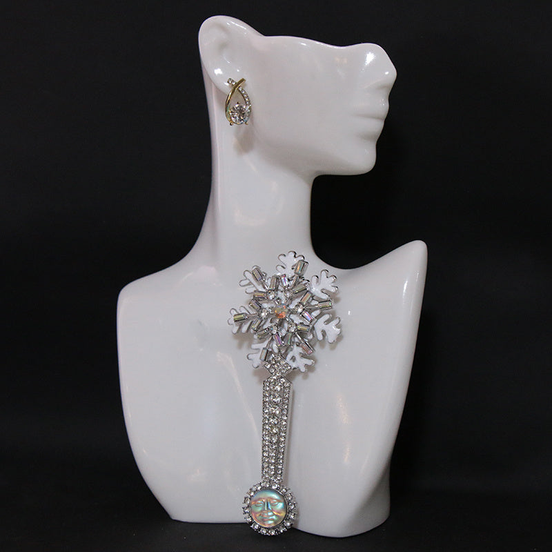 Ayollar uchun vintage rhinestone shisha brosh uchun zargarlik buyumlari kiyimlar va kardiganlar uchun