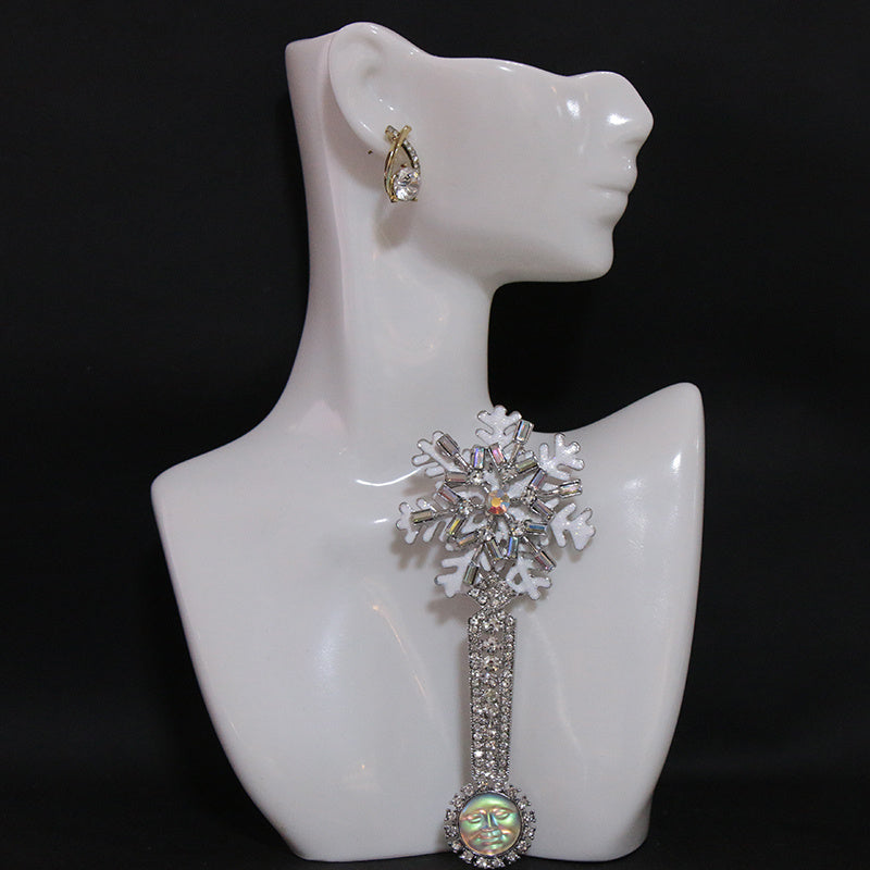 Ayollar uchun vintage rhinestone shisha brosh uchun zargarlik buyumlari kiyimlar va kardiganlar uchun