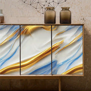 Self-Adhesive Granite Marble Wallpaper Waterproof Oil-Proof High-Temperature Aluminum Foil Wall Covering