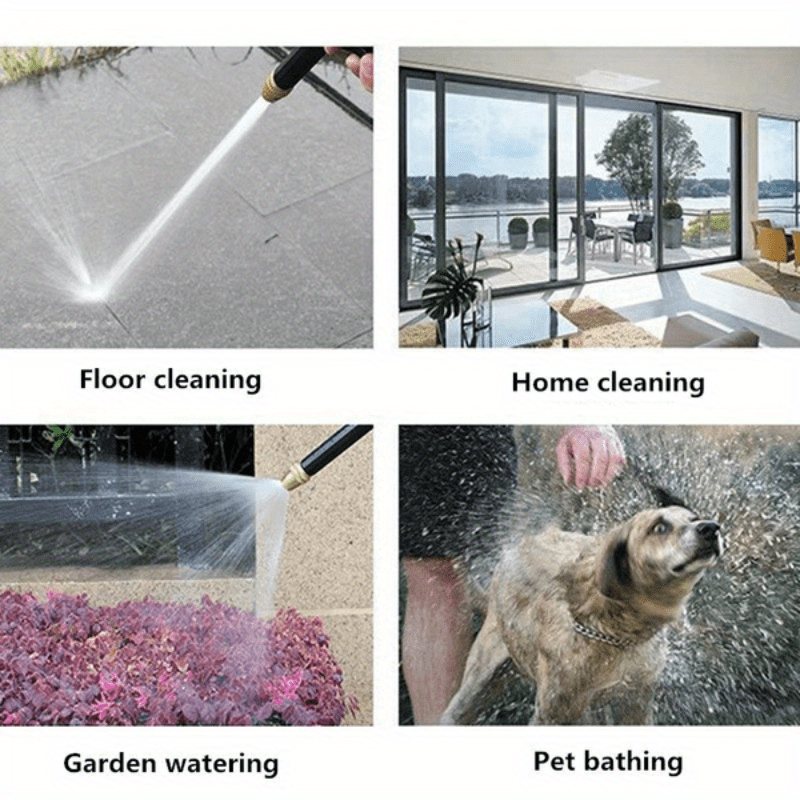 Multi-Purpose High-Pressure Water Gun for Automotive Gardening Durable ABS