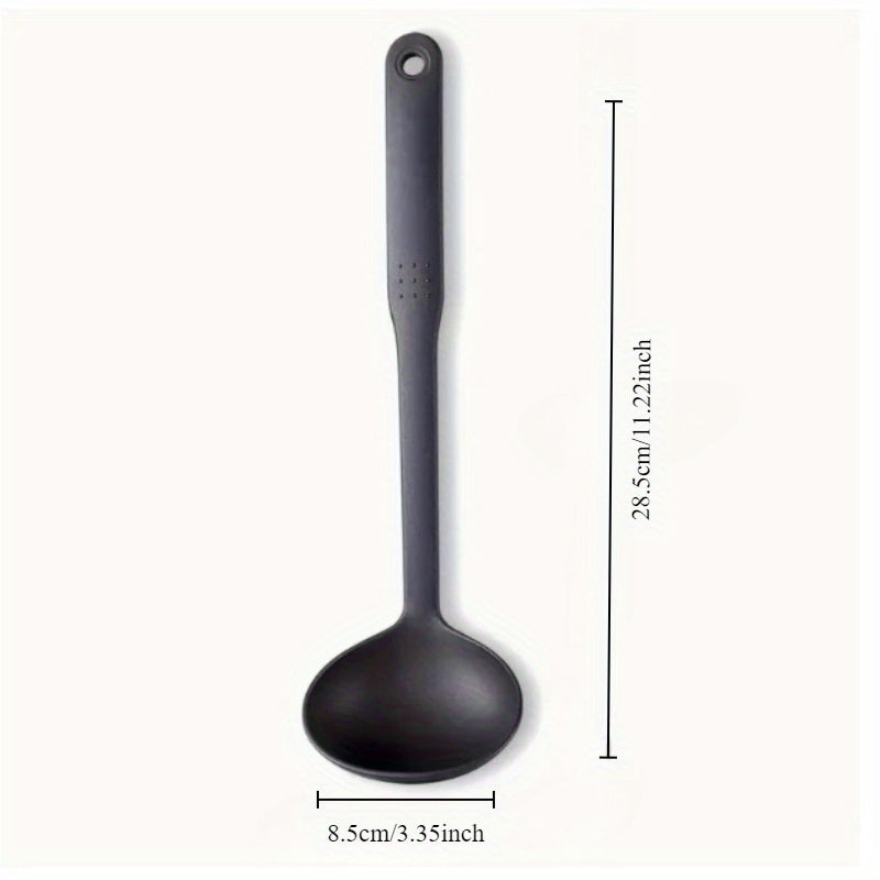 Nylon Soup Ladle with Non-Stick Coating Long Handle for Soups and Sauces