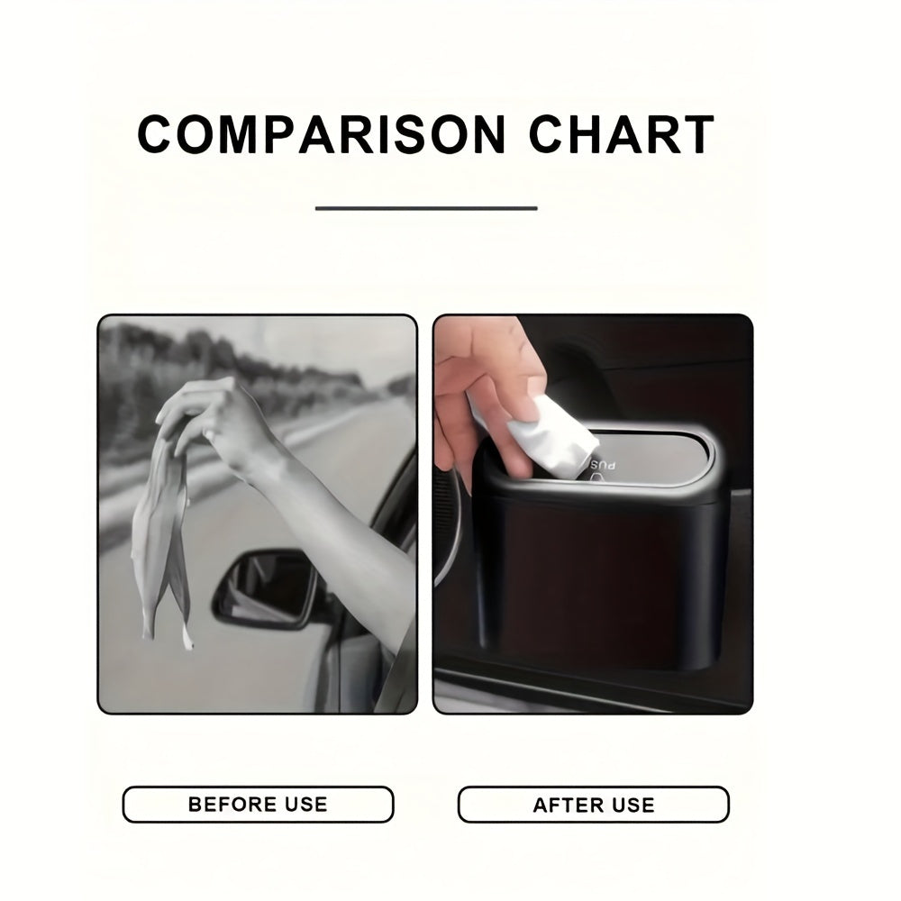 60Pcs Waterproof Thickened PVC Car Trash Bags for Vehicles and Desktop Waste