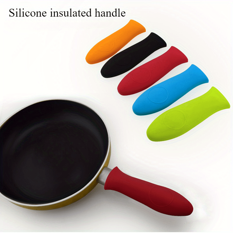 Silicone Insulated Pan Handle Cover Heat-Resistant Grip Sleeve for Hot Pots