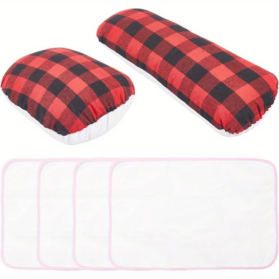 Conjunto de accesorios para planchar con almohadilla para sastre, rodillo para mangas y tapete de prensado para costura y acolchado