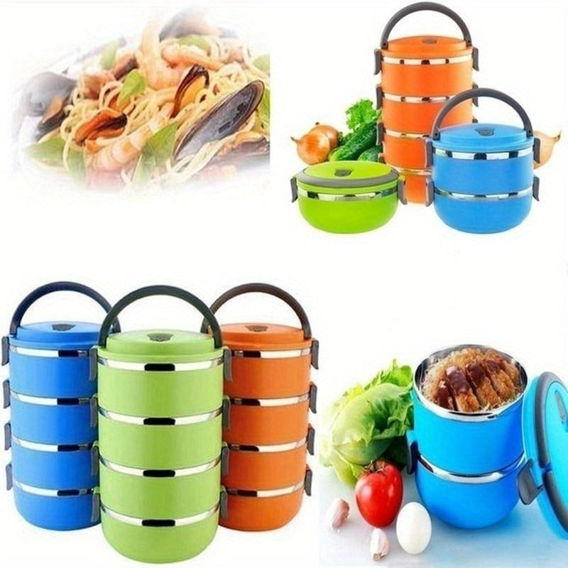 Stainless Steel Insulated Lunch Box Set Leakproof Multi-Tier Food Storage