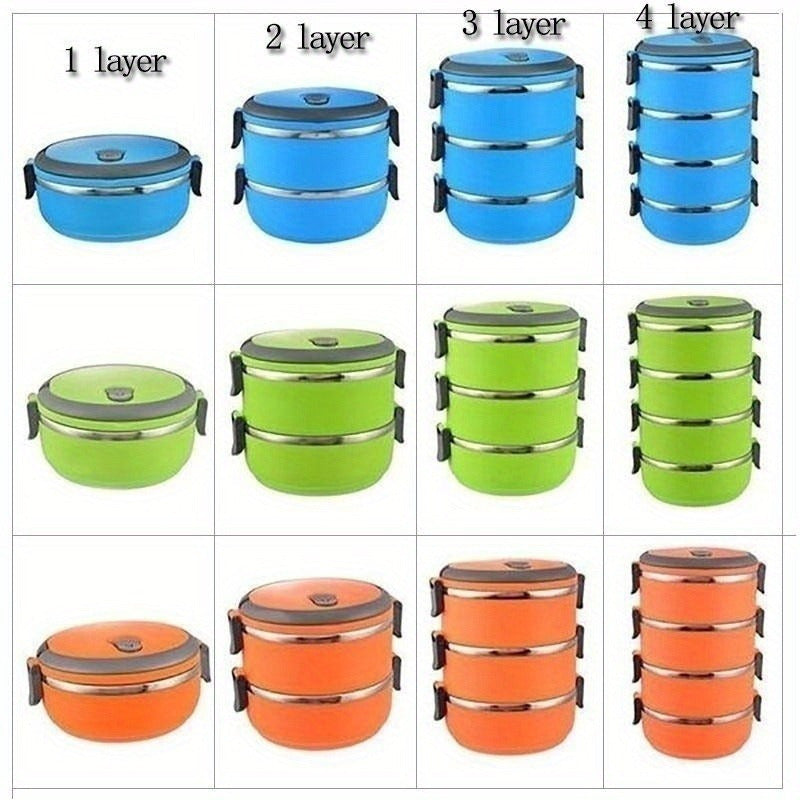 Stainless Steel Insulated Lunch Box Set Leakproof Multi-Tier Food Storage
