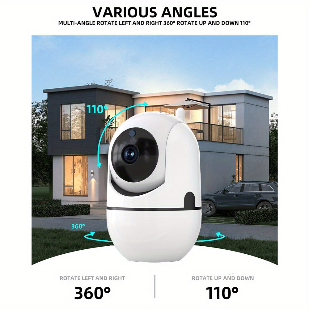 Indoor Security Camera with Night Vision 3MP PTZ WiFi USB Smartphone
