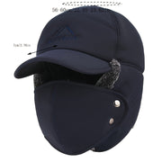 Thermal Hat with Ear Flaps and Detachable Face Mask for Winter Sports