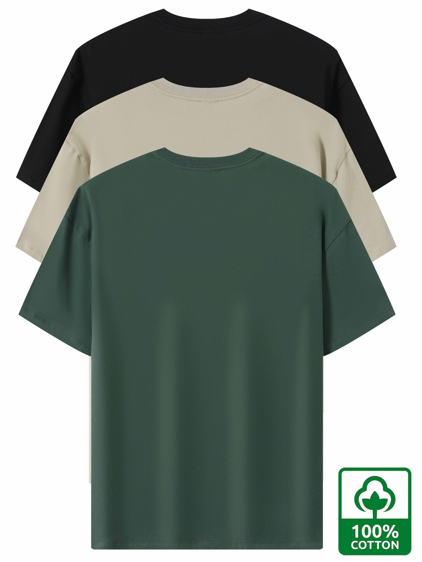 Men's Cotton Short Sleeve T-Shirts Pack Casual Summer Outdoor Wear