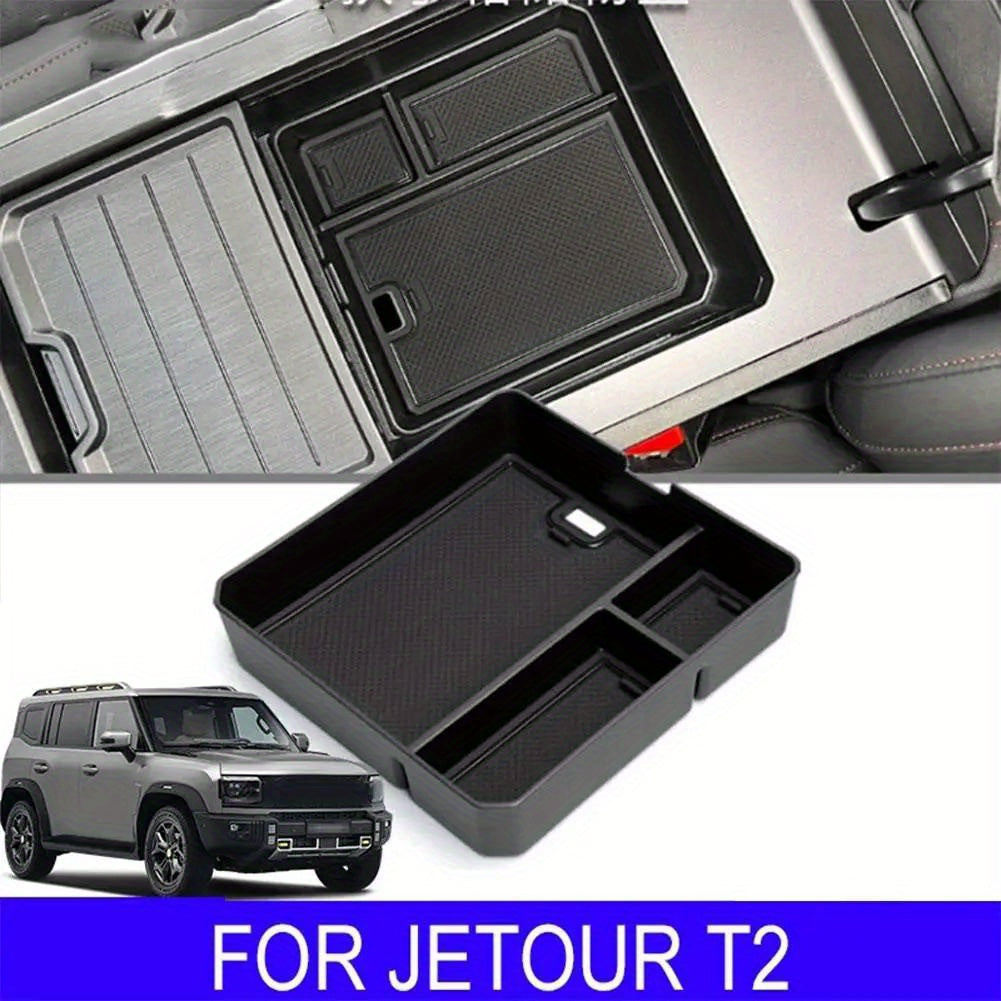 Ящик для хранения в центральной консоли автомобиля для T2 Traveler 2023 2024 2025 бежевая ребристая кожа