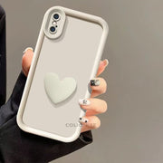 Shock-Absorbing TPU Phone Case for iPhone X XS XR Tianyan Love Design