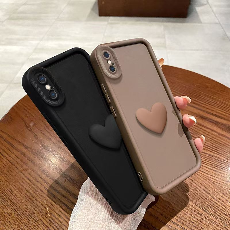 Shock-Absorbing TPU Phone Case for iPhone X XS XR Tianyan Love Design