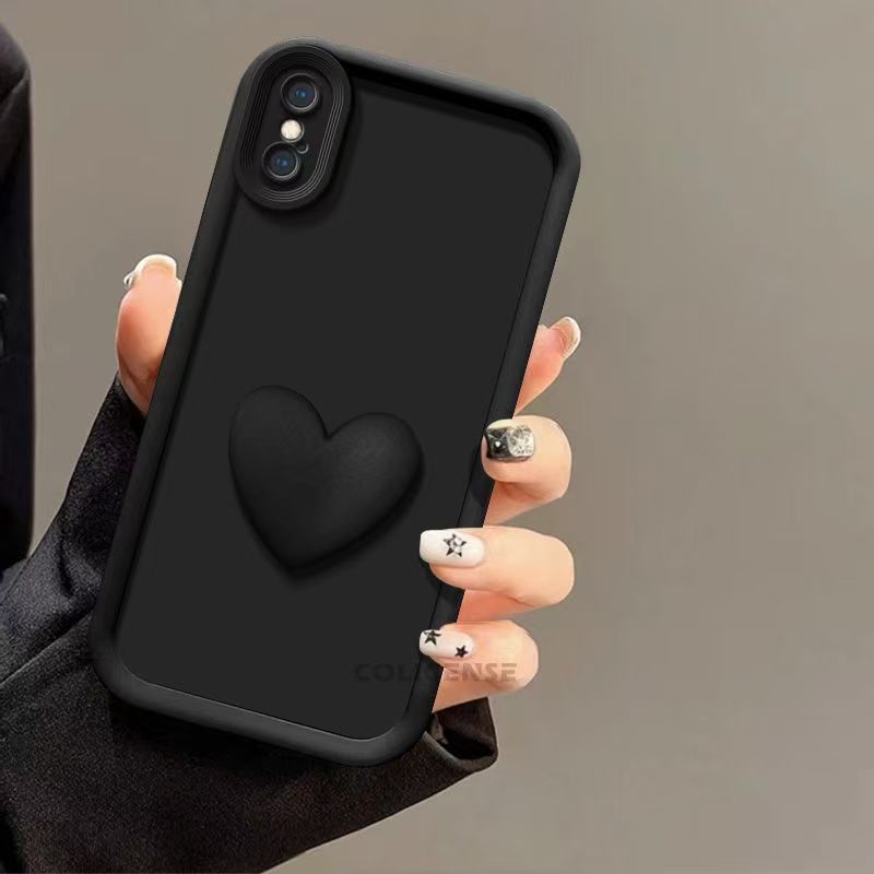 Shock-Absorbing TPU Phone Case for iPhone X XS XR Tianyan Love Design
