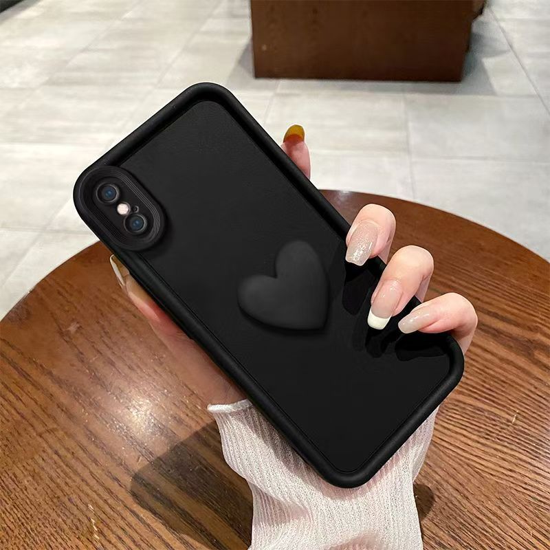 Shock-Absorbing TPU Phone Case for iPhone X XS XR Tianyan Love Design