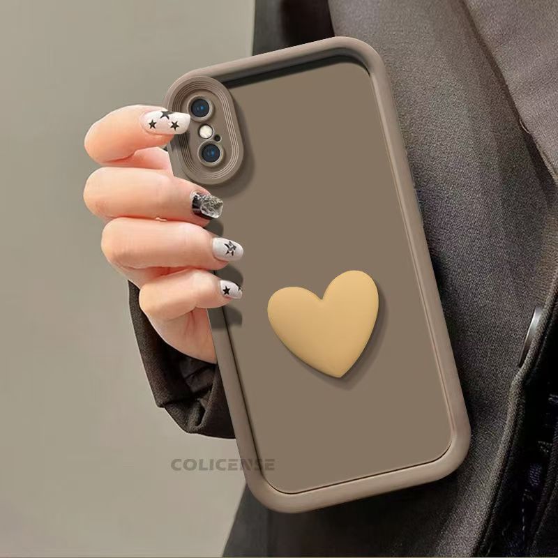 Shock-Absorbing TPU Phone Case for iPhone X XS XR Tianyan Love Design